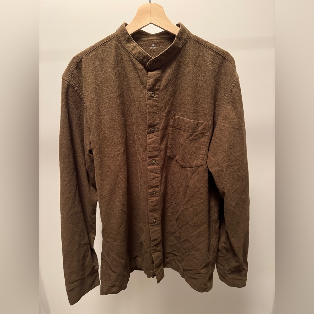 Muji Oxford Stand Collar Shirt